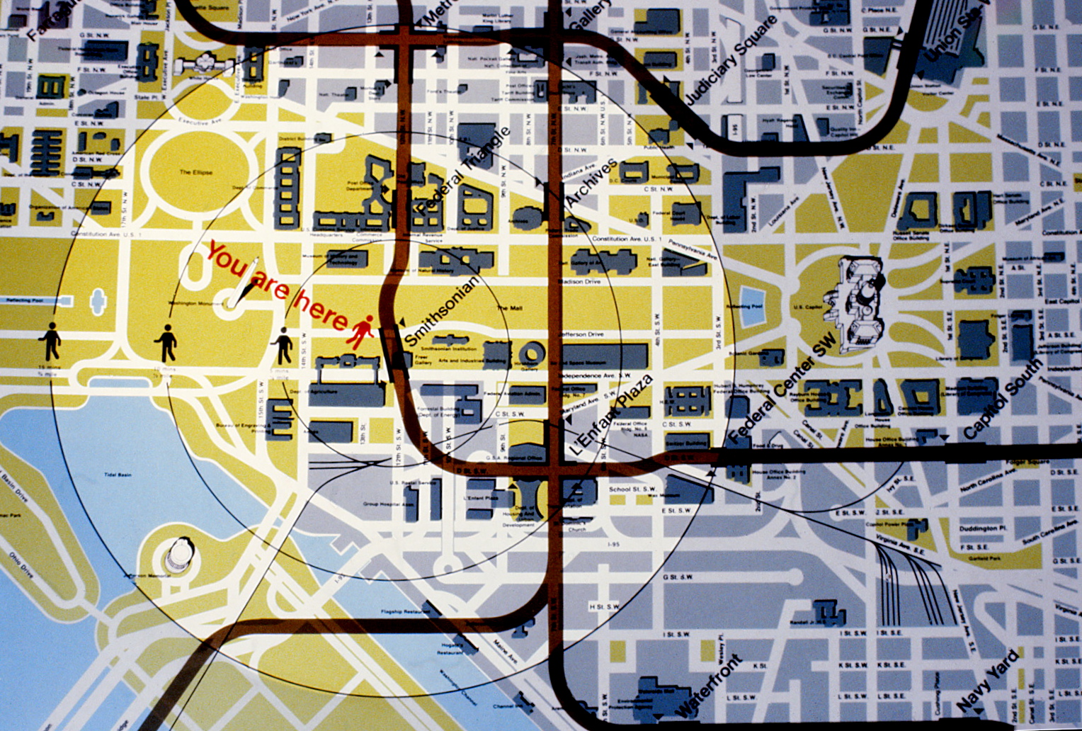 Washington Dc Metro Map With Street Overlay