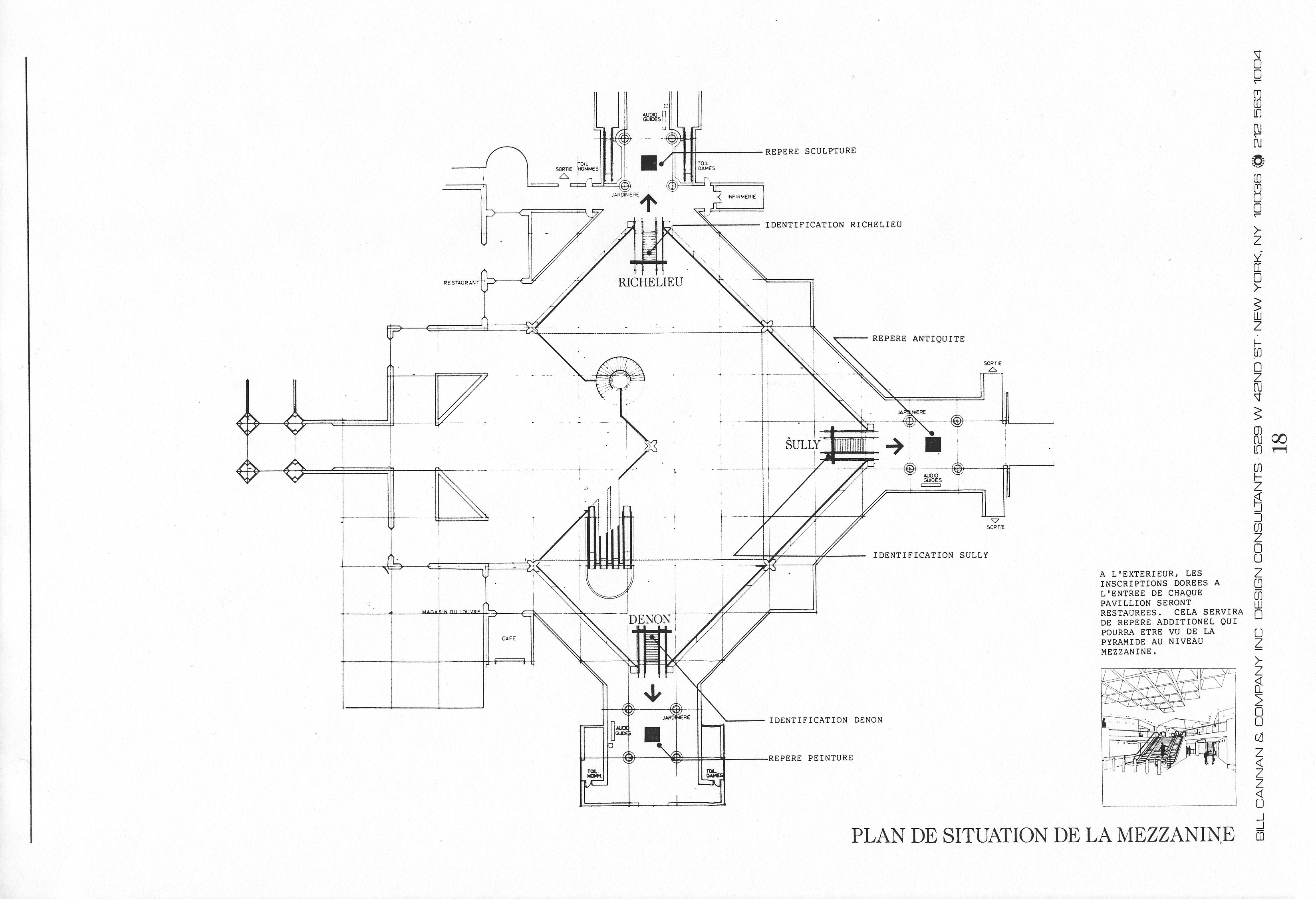 Aerial diagram of the entrance hall.