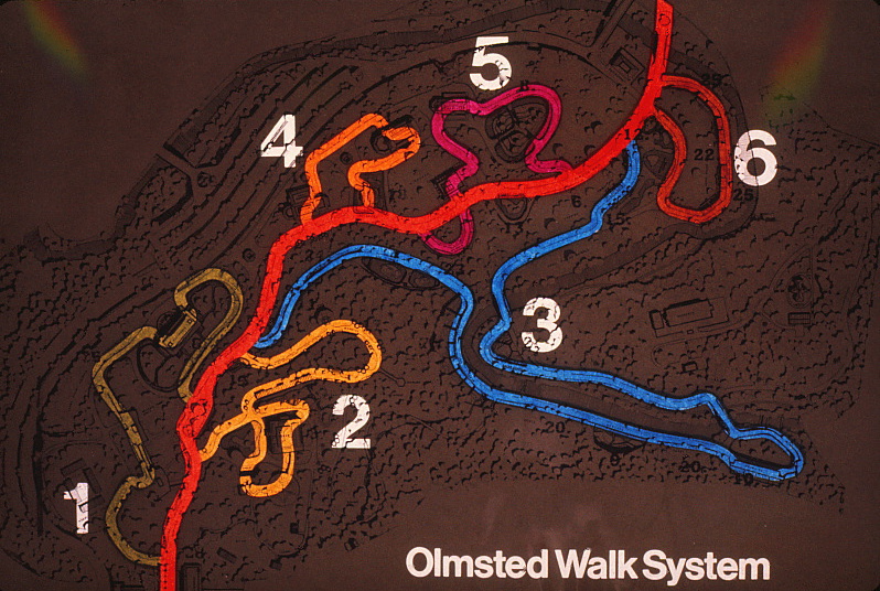Map of the Olmstead walk