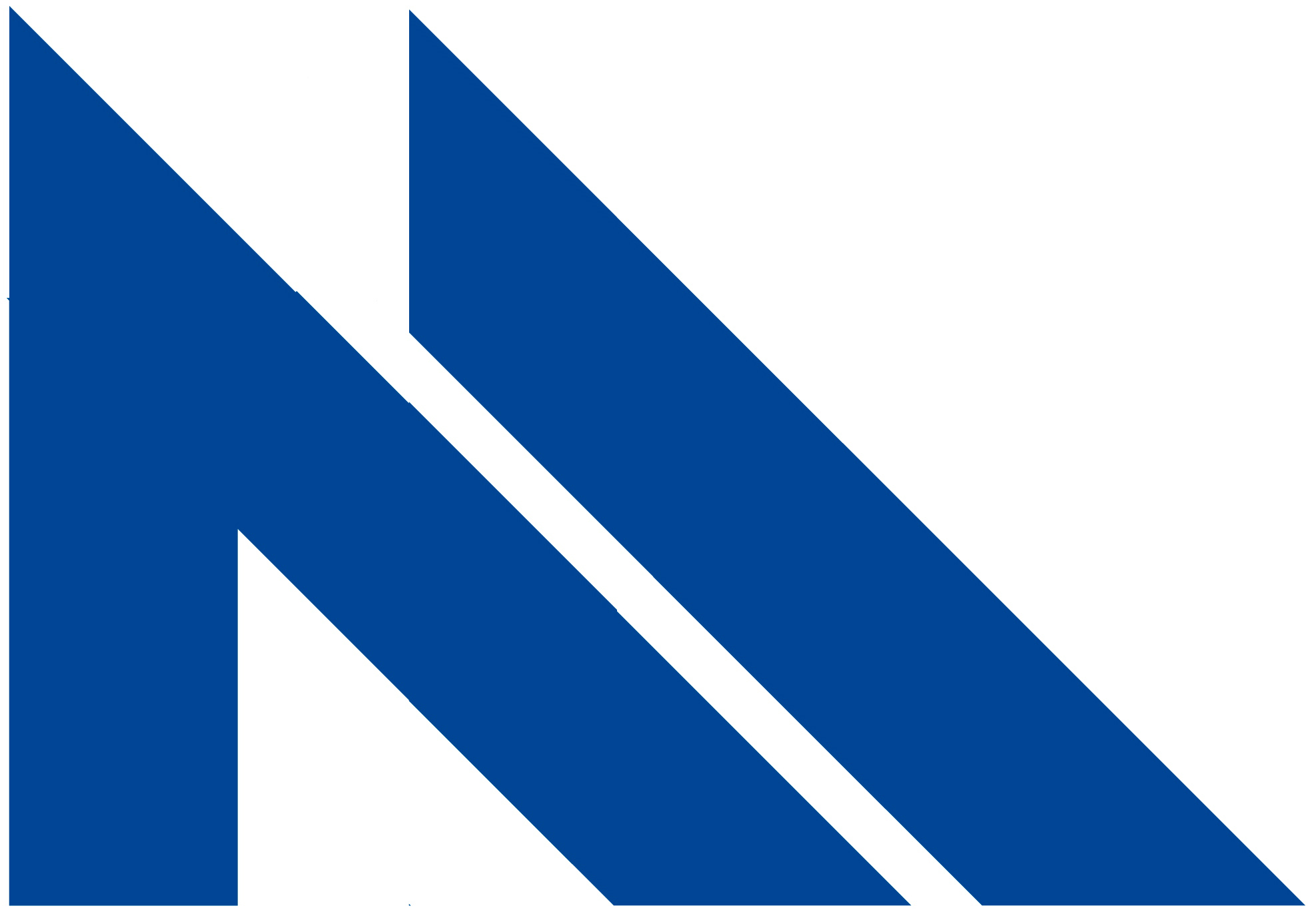 Finished blue logo with white background.