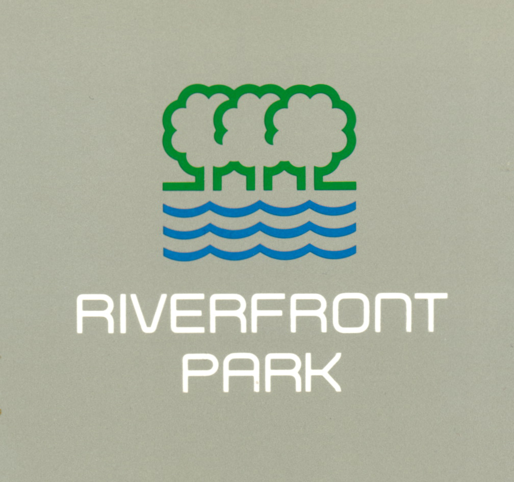 The logo and typeface for the Riverfront Park project.
